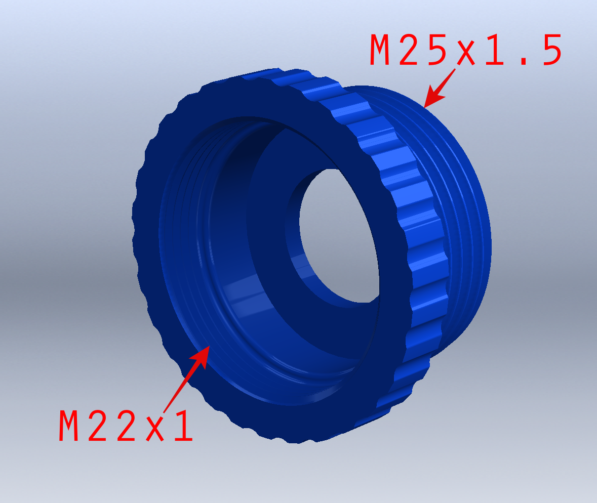 Musluk Dişli M22x1 Ve M25x1.5 Seperatör