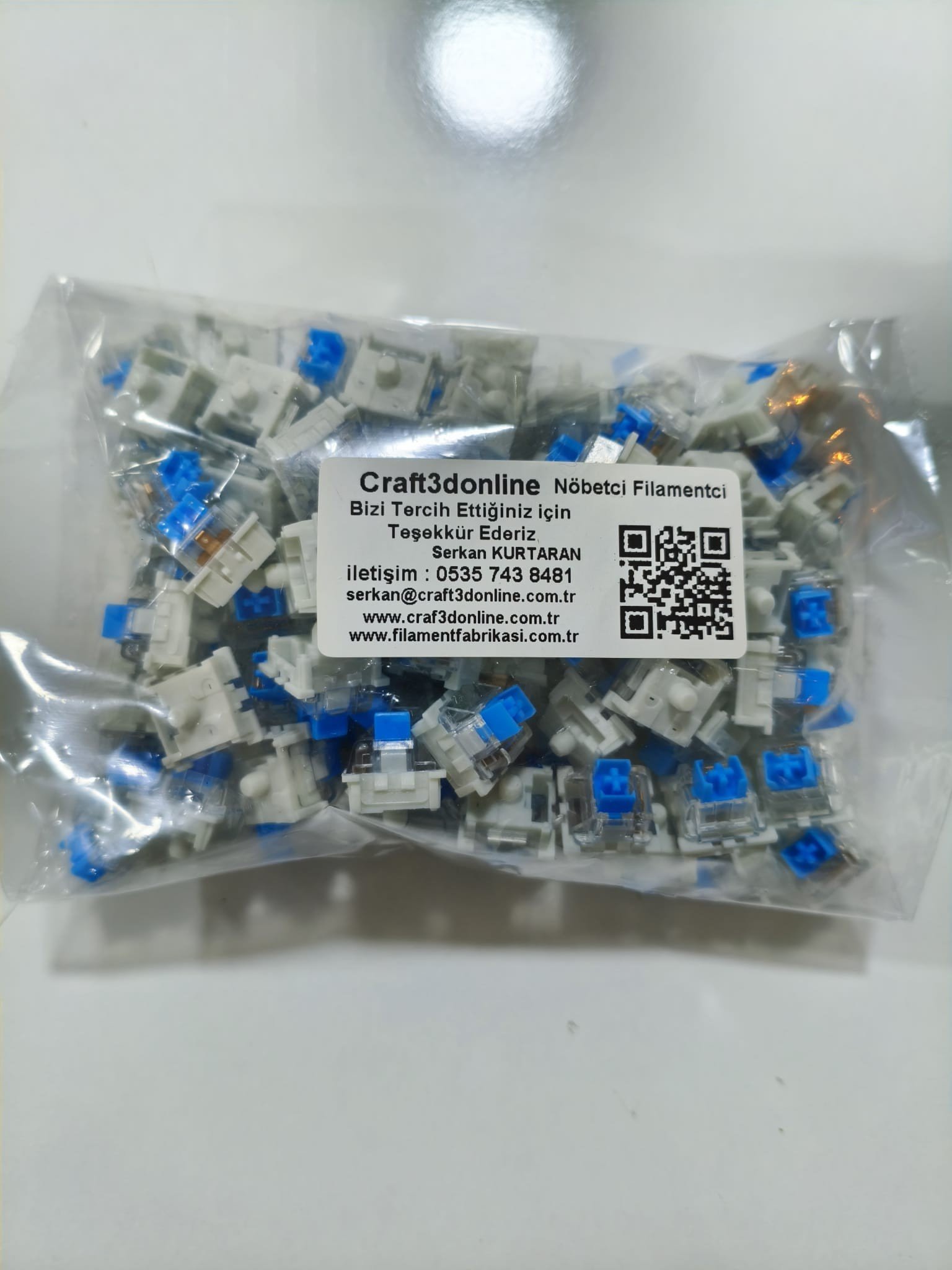 Mavi Clicker 100 Adet